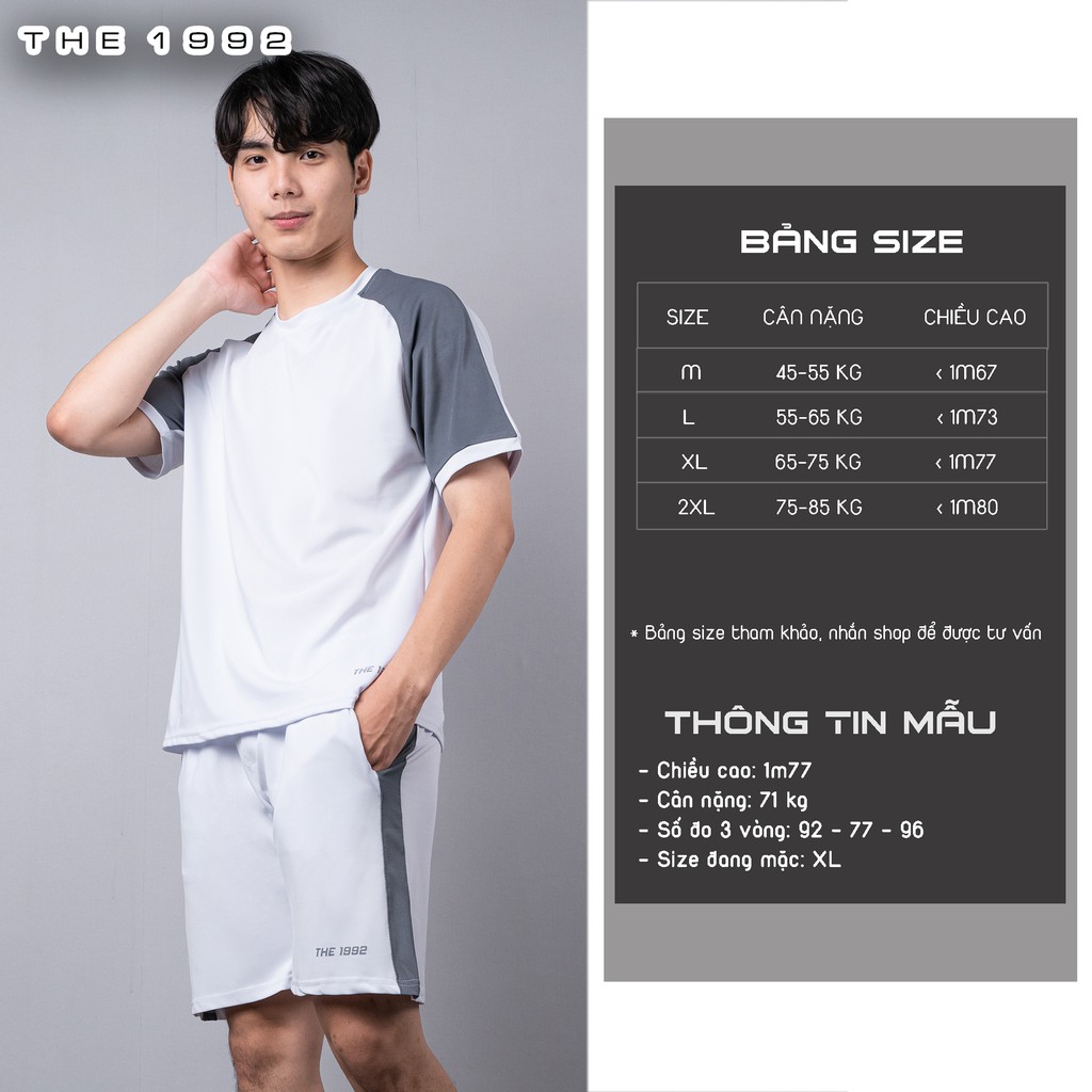 Đồ bộ nam THE 1992 Bộ thể thao nam cao cấp phối màu | BigBuy360 - bigbuy360.vn