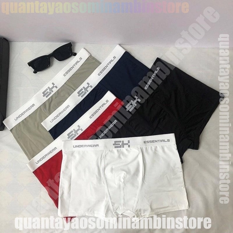 Combo quần sịp đùi nam S.H chất vải thun lạnh,co giãn đàn hồi,thoáng mát,ko nhăn,ko xù,ko bay màu,thoải mái vận động
