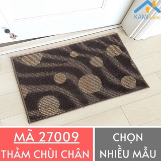Thảm chùi chân khô trải sàn trang trí sợi vải bố tự nhiên Chữ nhật 60*40cm mã 27009