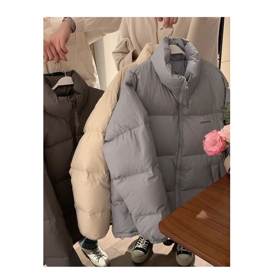 Áo khoác phao béo dày dáng rộng phong cách unisex