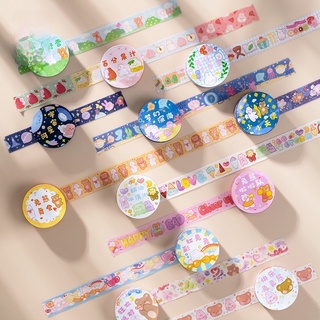 Cuộn băng dán washi nhiều họa tiết trang trí cho nhật ký sổ tay