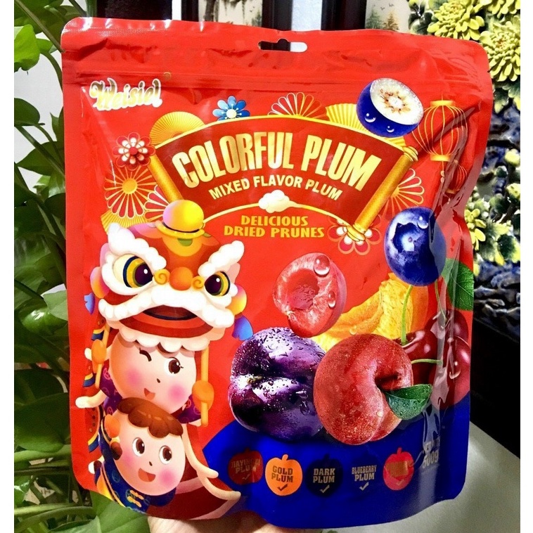 Ô Mai Weisiel Plums Mix 5 vị gói 500g - Colorful Plum