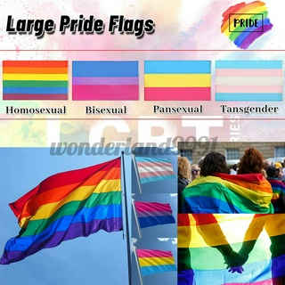 WL LGBT 3x5 FT Large Flag Gay Pride Lesbian Transgender LGBTQ Banner Parade 90X150cm