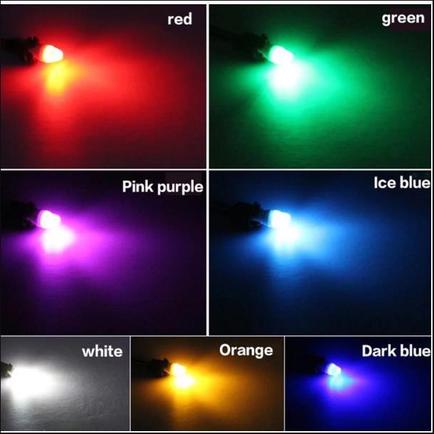 Bóng đèn xe máy xe máy T10 w5w 2835 thấu kính đèn xe phổ thông biển số xe ánh sáng chiều rộng ánh sáng