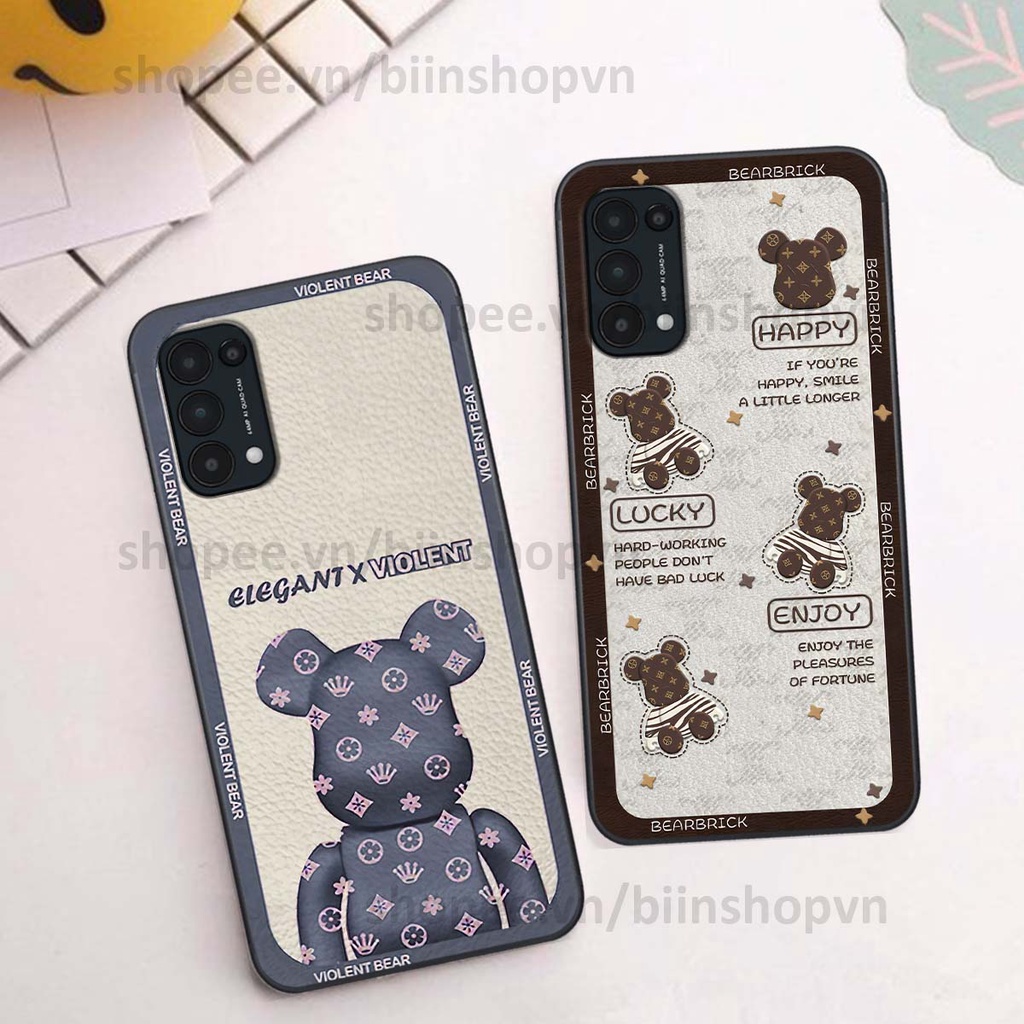 Ốp Oppo Reno5 4G / Reno5 5G / Reno 5 hình gấu bear brick đẹp độc lạ, thời trang, cá tính