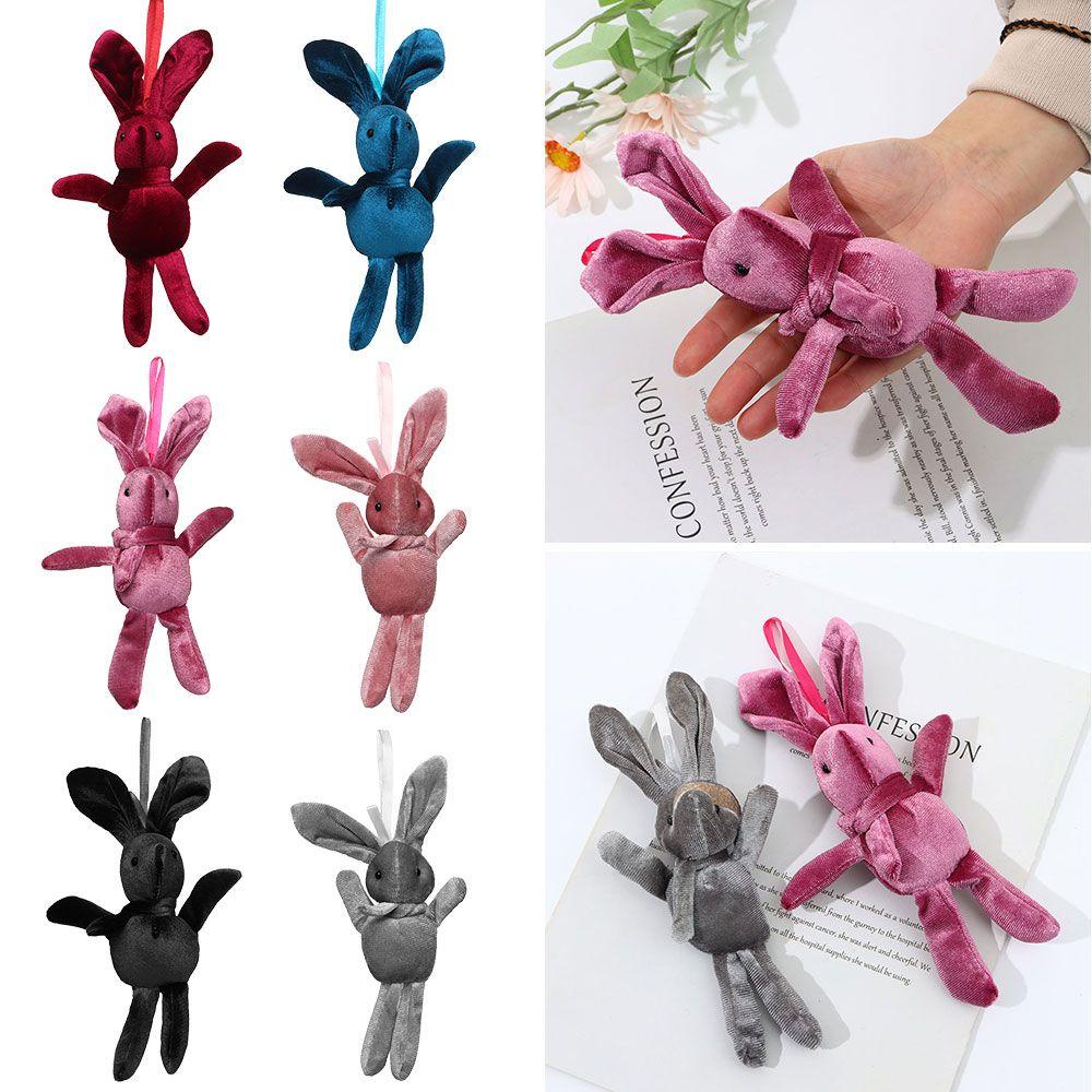 Thỏ Nhồi Bông 20cm Màu Cầu Vồng Làm Quà Tặng Sinh Nhật / Lễ Tình Nhân