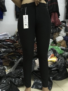 Quần cotton mè dây kéo