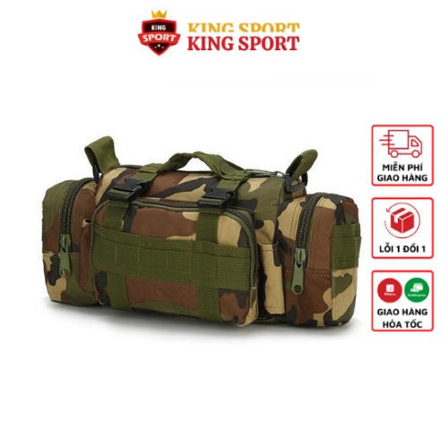Túi Đeo Hông Cao Cấp Ngụy Trang Quân Đội Chống Nước Cao Cấp, Tiện Dụng, Đa Năng - TÚI PHỤ 7D