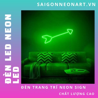 Đèn trang trí led neon sign hình MŨI TÊN