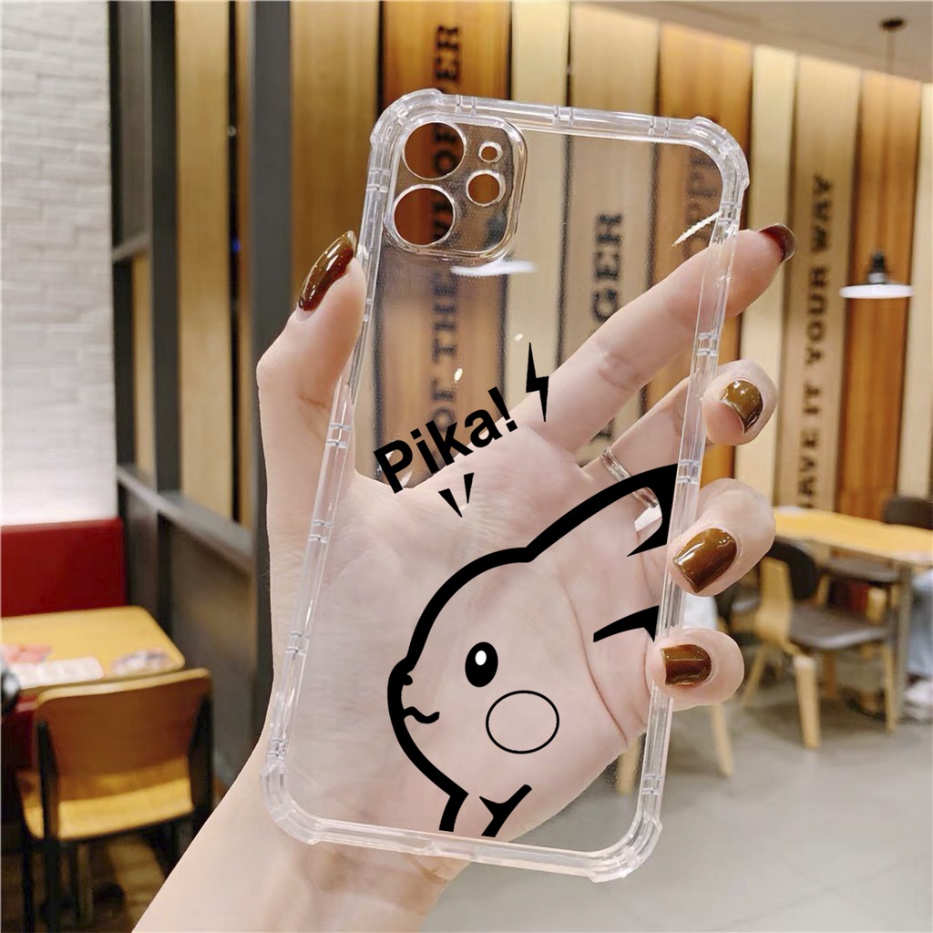 Ốp lưng iphone cặp đôi Pi.ka.chu dẻo trong suốt  case 14plus 14 pro max 13 12 promax 11 mini 6 6s 7 8 plus x xr xs Se