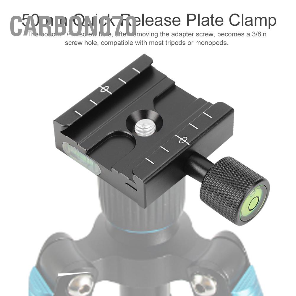 Carbon070 Hợp kim nhôm 50mm Universal Ballhead Kẹp tấm phát hành nhanh Chuyển đổi