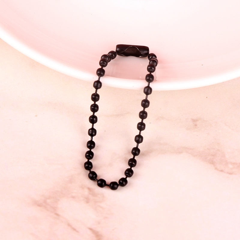 Set 10 chuỗi hạt tròn 2.4mm 12cm có đầu nối dài dùng làm đồ trang sức DIY