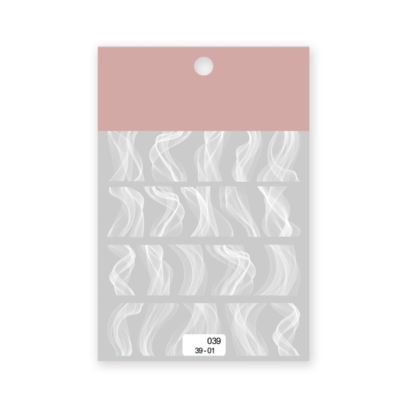 Sticker Tự Dính Họa Tiết Hình Học Hoa Hồng Trang Trí Móng Tay Nghệ Thuật