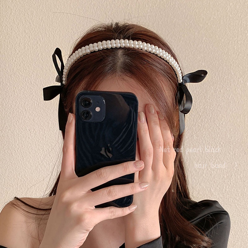 Băng Đô Cài Tóc Đính Ngọc Trai Giả Toàn Diện Chống Trượt Phong Cách Cổ Điển Thời Trang Tinh Tế Cho Nữ