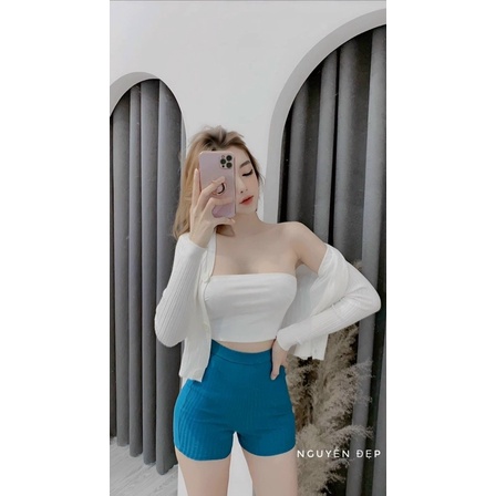Áo khoác len gân nút gài (chất đẹp)