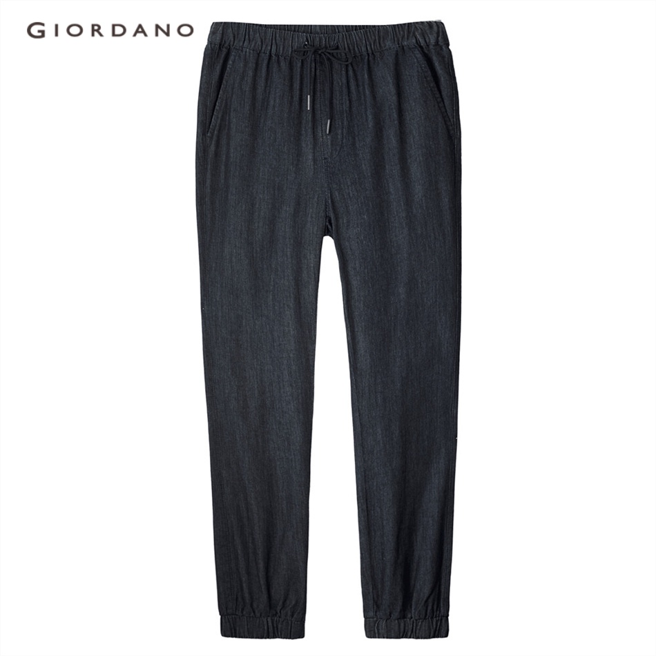 GIORDANO MEN Elastic waistband banded cuffs jeans 13111010