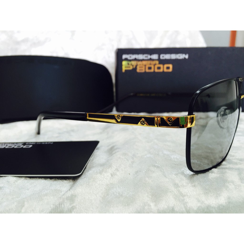 KÍNH MÁT CAO CẤP POLARIZED PORSCHE P8803- 2 CẦU PHÂN CỰC-ĐỔI MÀU CAO CẤP- GIÚP SỬ DỤNG ĐƯỢC CẢ NGÀY...