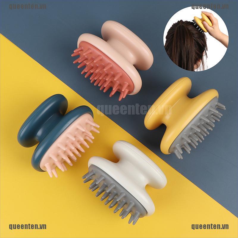 Scalp Shampoo Washing Head Hair Growth Massage Brush Silicone Comb Bath Care QUVN