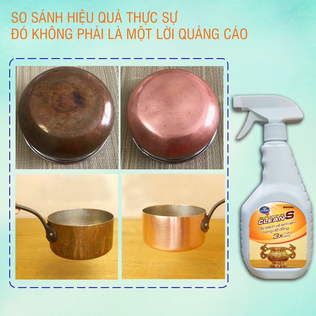Đánh bóng đồng Freeme, tẩy gỉ và làm sạch các vết bẩn trên đồng, phục hồi màu sắc nguyên bản - Nhập Khẩu Hàn Quốc TGD