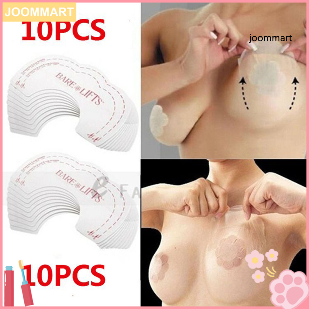 (Hàng Mới Về) Set 10 Miếng Dán Nâng Ngực Trong Suốt Chống Lộ K1
