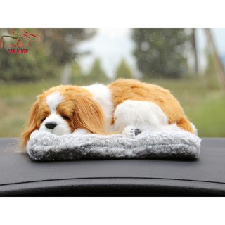 Mô phỏng hình con chó bông trang trí xe oto có than hoạt tính khử mùi |shopee. Vn\Shopdenledz Rsp18