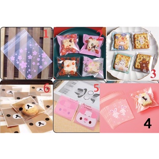 Túi dán đựng bánh kẹo 7x7cm 100chiếc