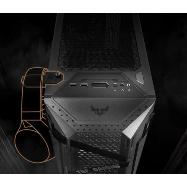 Vỏ case ASUS TUF Gaming GT301 tặng 4 Fan (Mid Tower/ Màu Đen/ Led ARGB) chính hãng