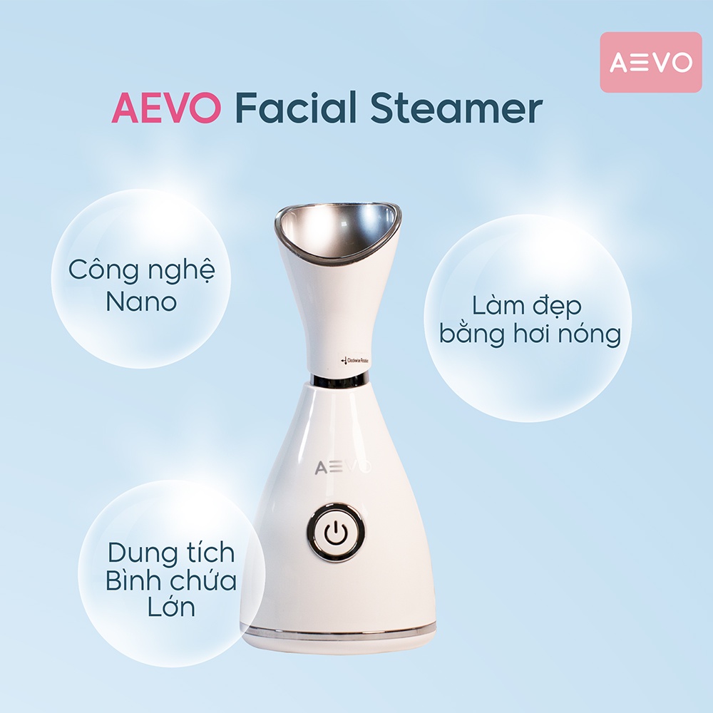 Máy xông mặt AEVO Facial Steamer giúp loại bỏ độc tố, chống lão hoá, ngừa các bệnh về xoang
