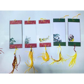 combo 10 tờ giấy viết thư pháp cở nhỏ 7x17cm đủ mẫu