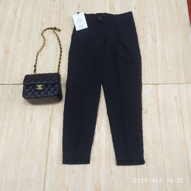 Quần baggy gấu lệch vải quần tây công sở | BigBuy360 - bigbuy360.vn