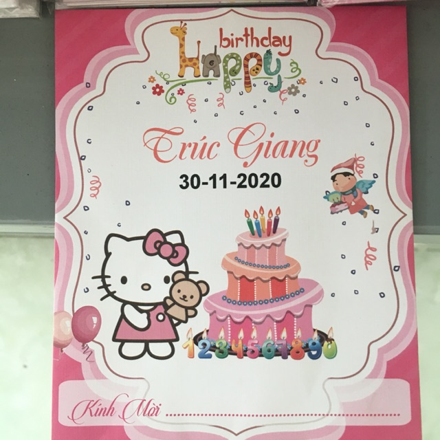 Thiệp sinh nhật kitty