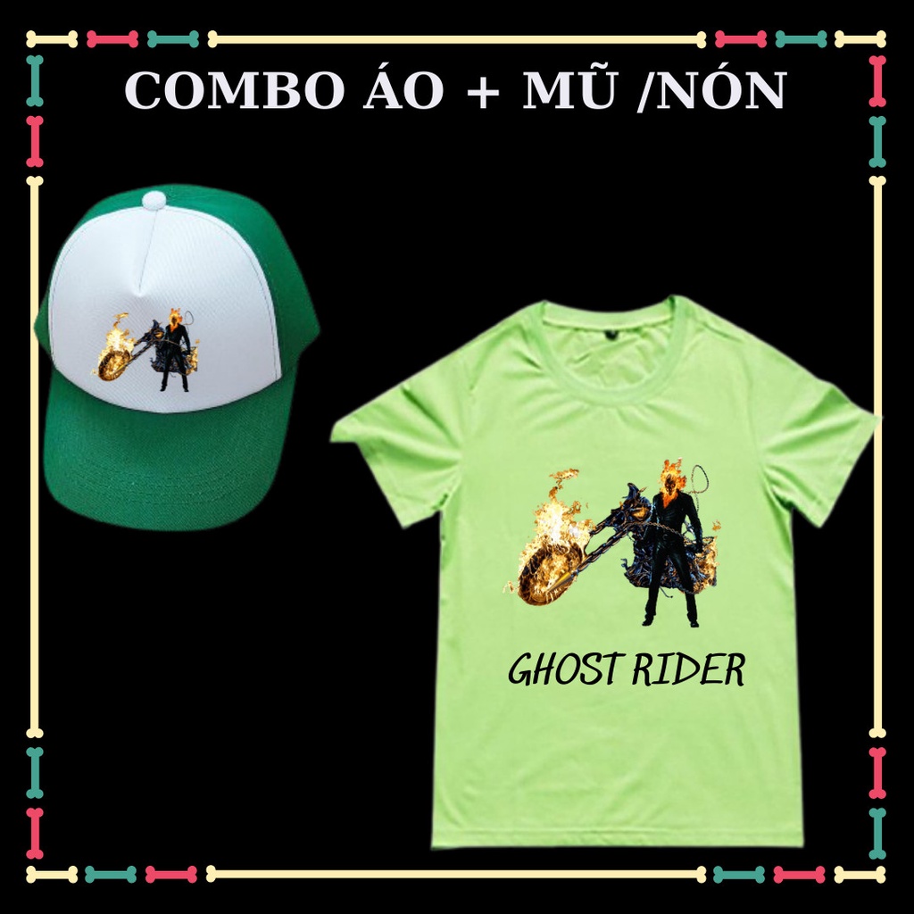 COMBO ÁO + NÓN IN HÌNH MA TỐC ĐỘ CHO BÉ TRAI ( TỪ 10KG ĐẾN 90KG)