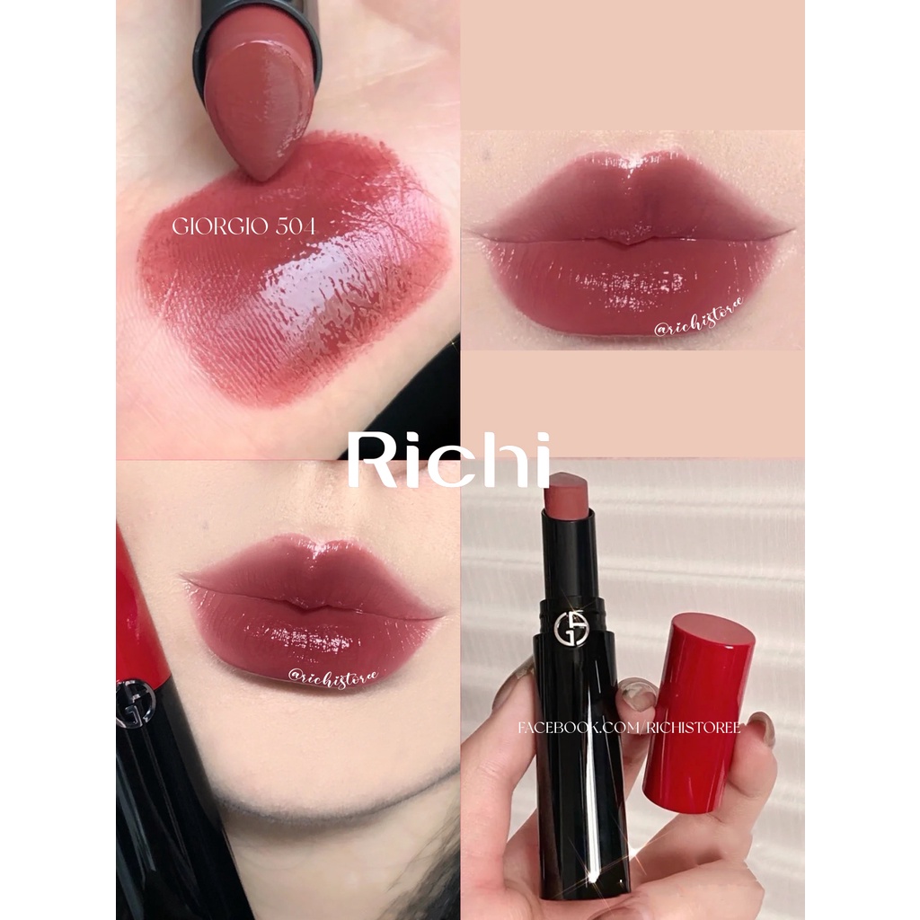 Son thỏi Giorgio Armani Lip Power mẫu mới 2022 unbox