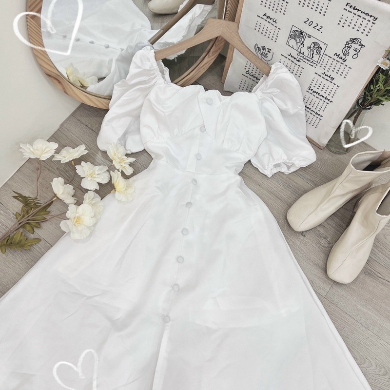 ĐẦM MIDI NÚT BỌC