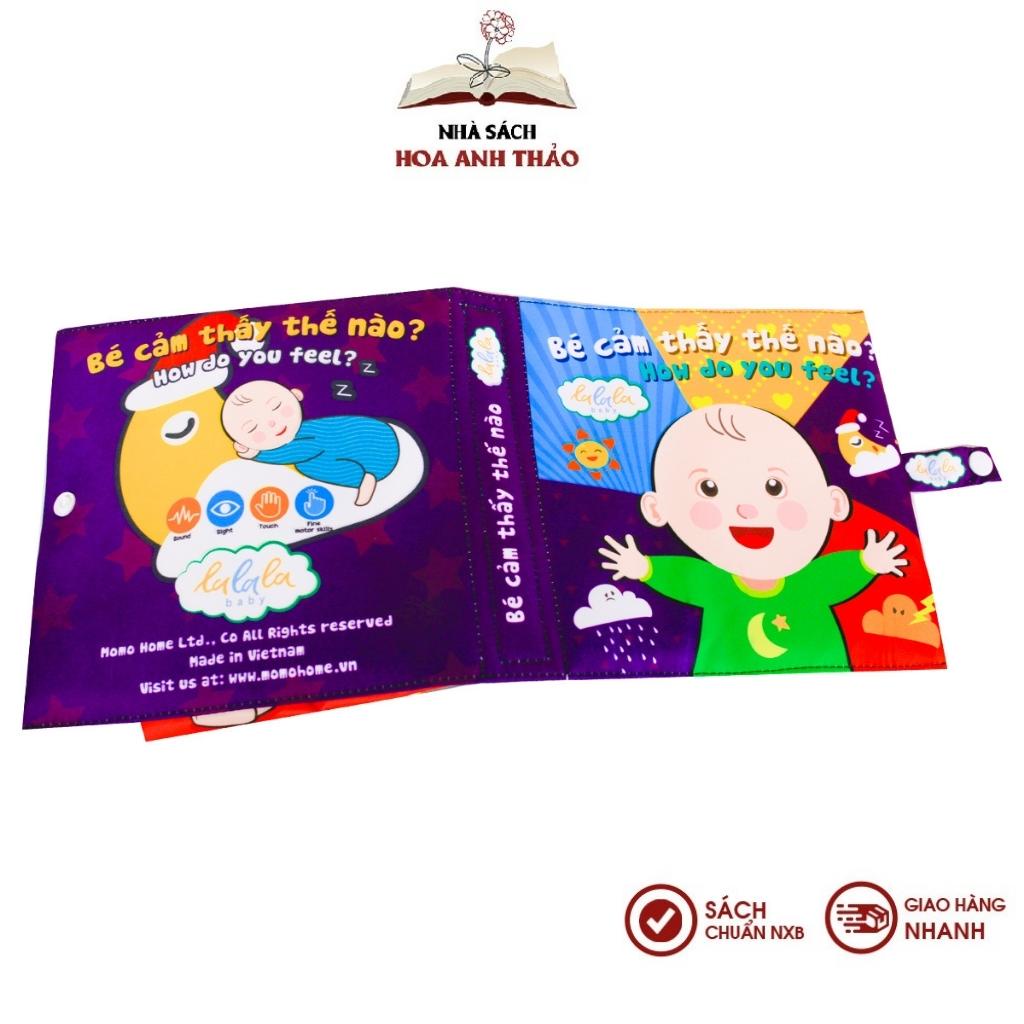 Sách vải Lalala baby song ngữ đa tương tác Bé cảm thấy thế nào?