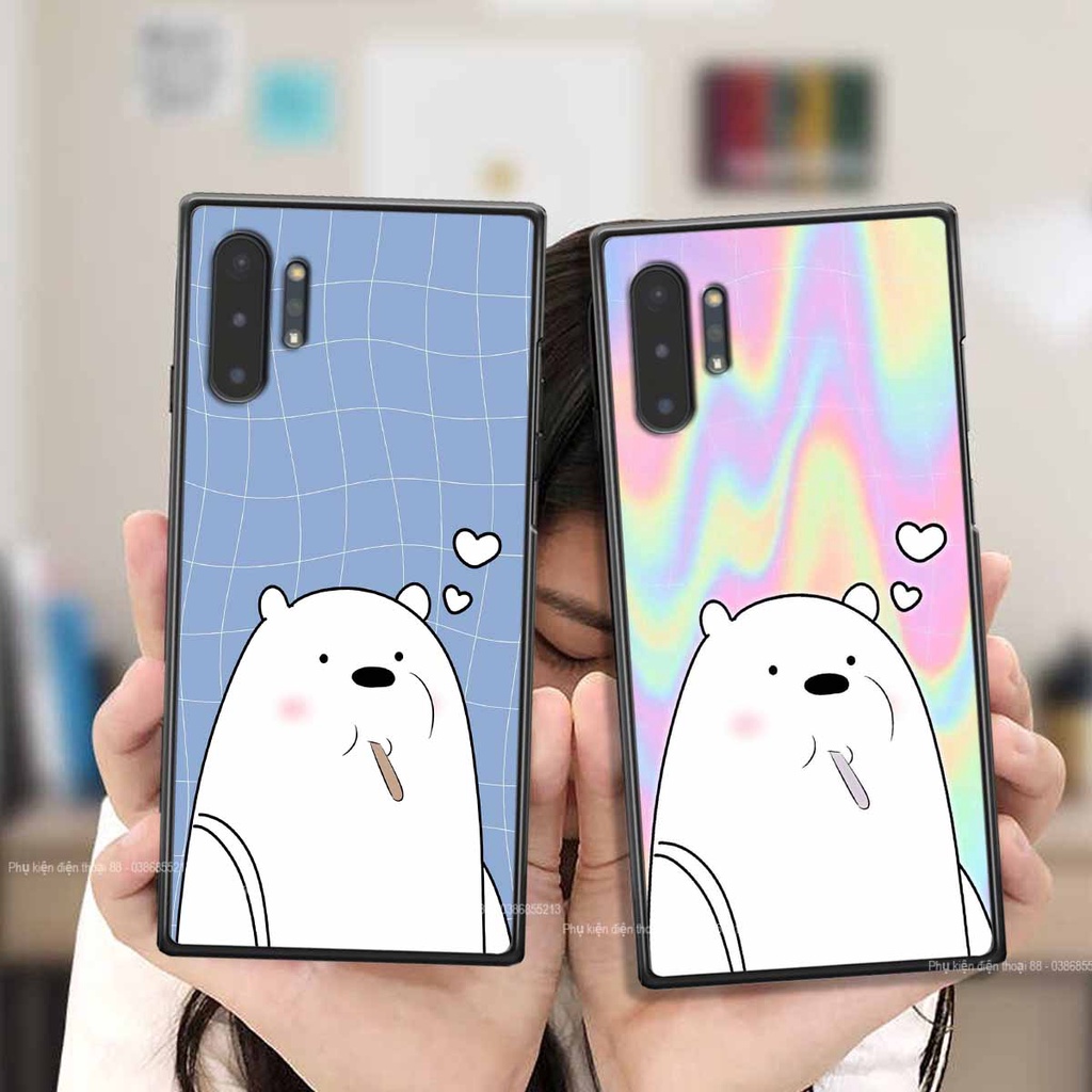 Ốp Samsung Note 10 / Note 10 Plus / Note 10+ hình thỏ, gấu đáng yêu dễ thương, ốp lưng điện thoại samsung galaxy viền dẻ