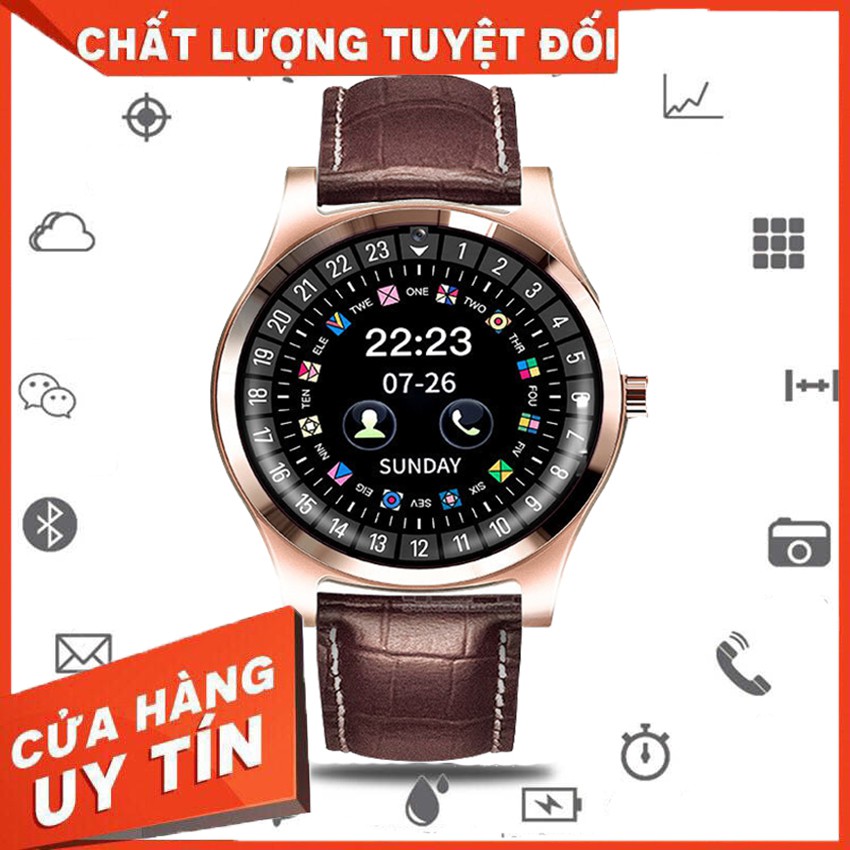 Đồng Hồ Thông Minh R68 Lắp Sim Nghe Gọi 2 Chiều, Chụp ảnh, Nghe Nhạc, Kết Nối Với Điện Thoại, Hiển Thị Thông Báo