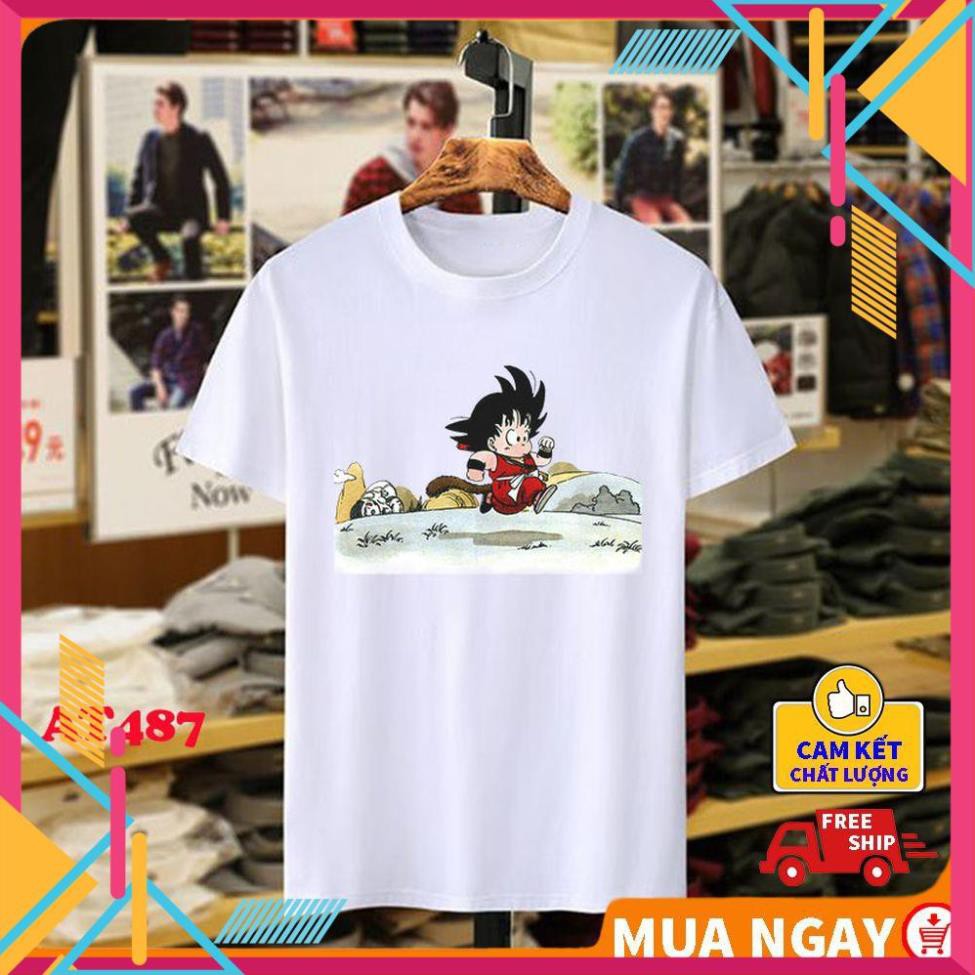 (DEAL SỐC) ÁO phông nam nữ rẻ đẹp in hình 7 Viên Ngọc Rồng vải mềm mịn thoáng mát thấm hút mồ hôi Chất