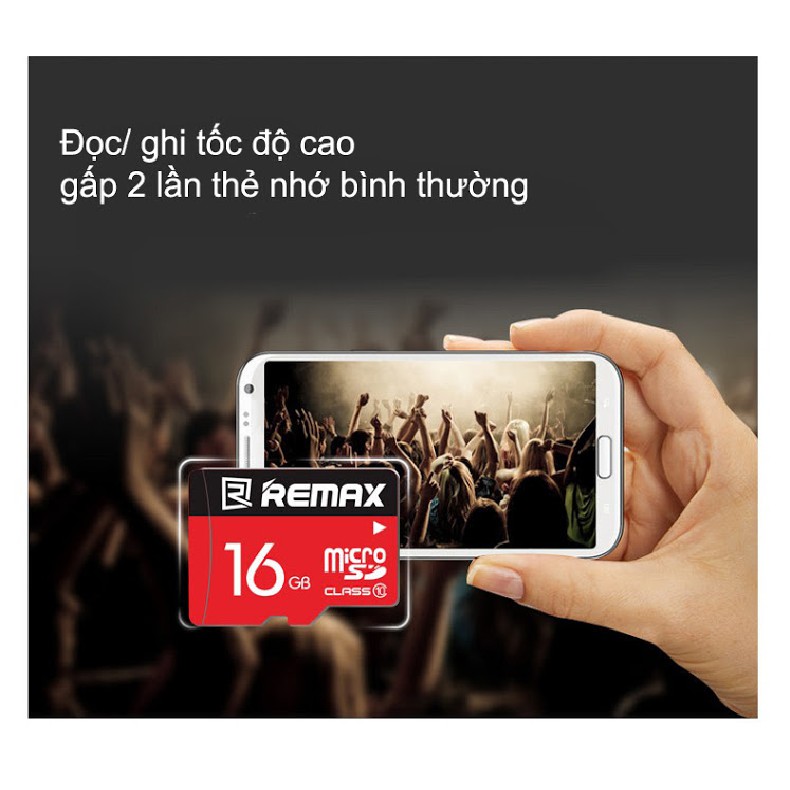 Thẻ nhớ MicroSD Remax 16Gb tốc độ Class 10 chuyên dụng cho camera và điện thoại | BigBuy360 - bigbuy360.vn