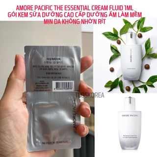 Kem Sữa Dưỡng Ẩm Trắng Da Amore Pacific The Essential Creme Fluid  Gói Sample 1Ml