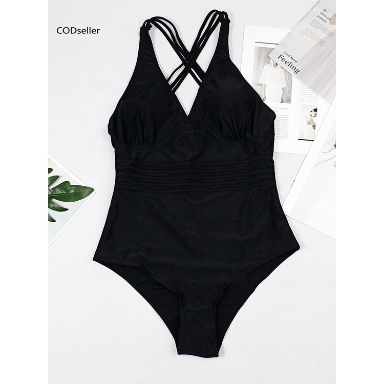 Bộ Đồ Bơi Một Mảnh Cổ Chữ V Thân Thiện Với Làn Da Độ Co Giãn Cao Dành Cho Nữ | BigBuy360 - bigbuy360.vn