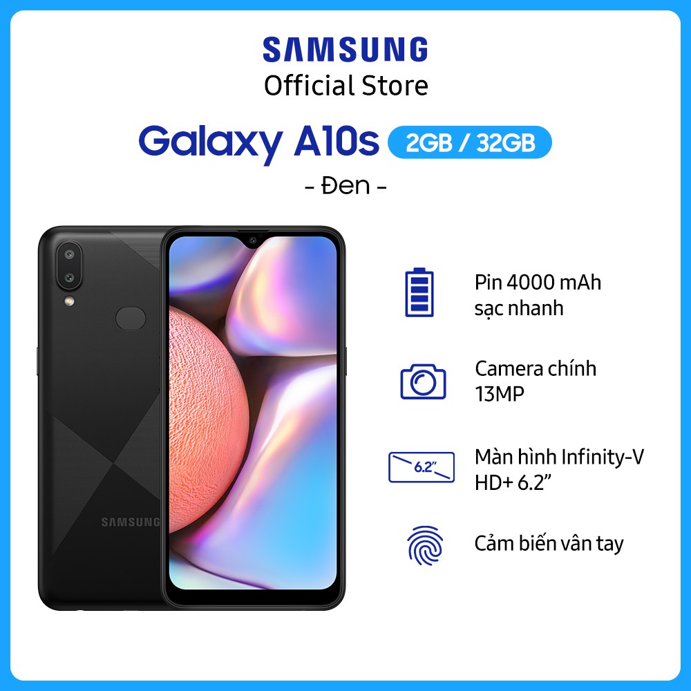 [Mã 77ELSALE hoàn 7% đơn 300K] Điện thoại Samsung Galaxy A10s - Hàng Chính Hãng Mới 100% | BigBuy360 - bigbuy360.vn