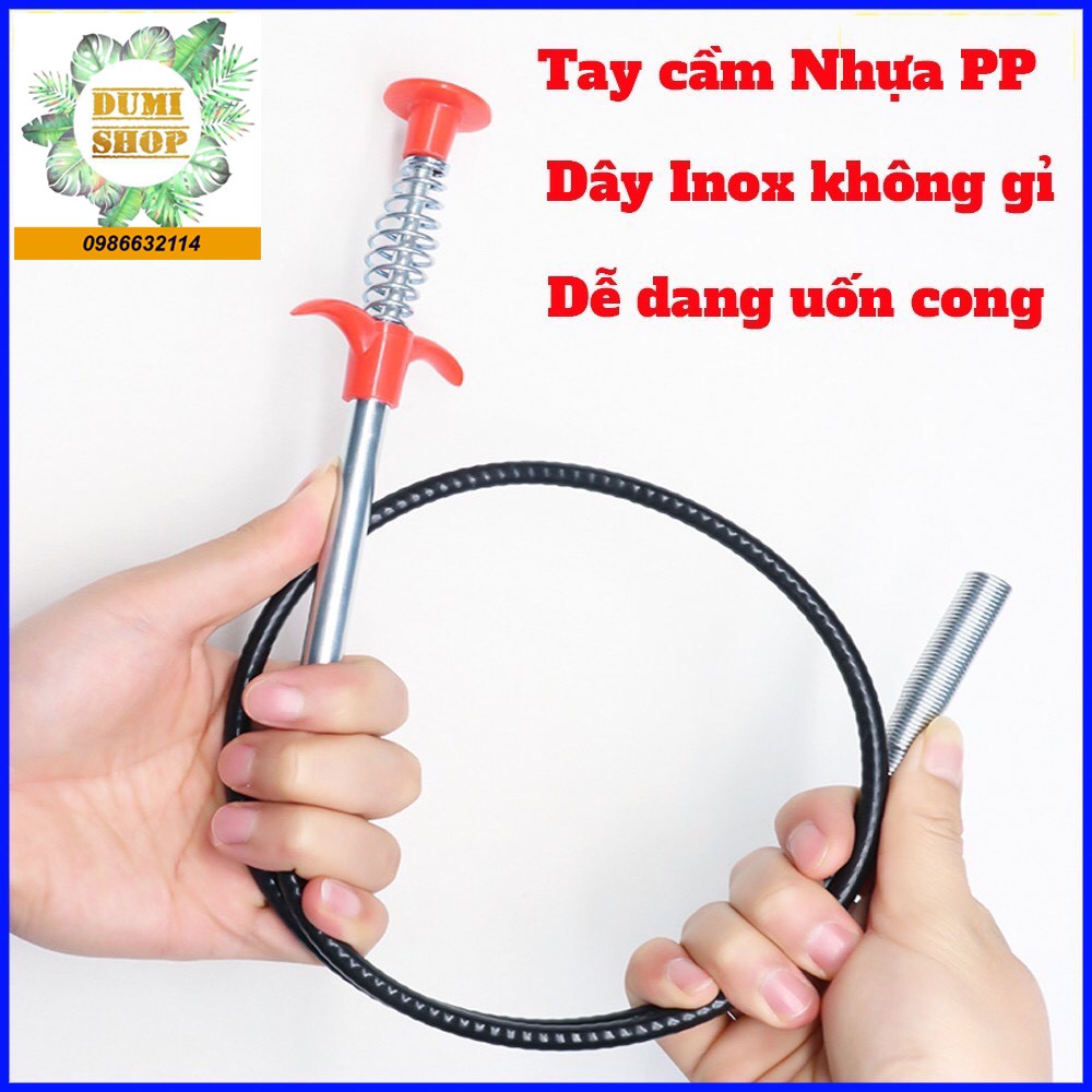 Dụng cụ gắp rác thông tắc cống dây dài 90cm