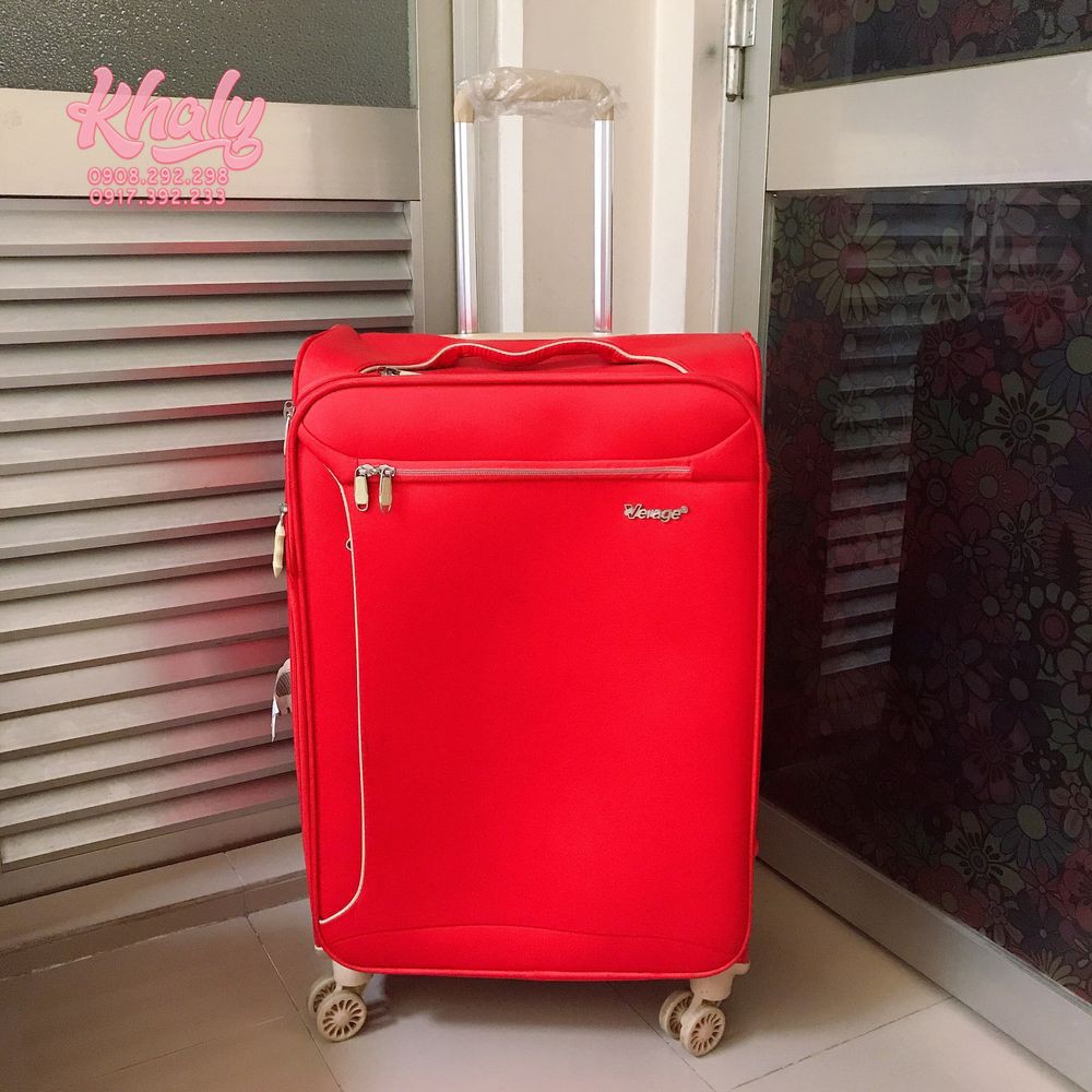 Vali kéo du lịch 28'' Verage vải bố cao cấp màu đỏ cho nam và nữ , gia đình - VLKVERA