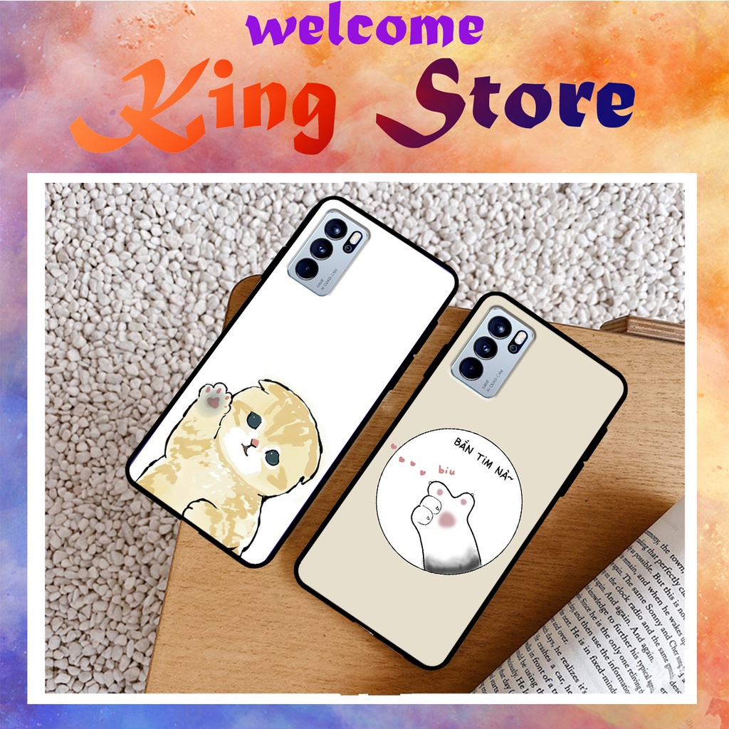 [FreeShip ExTra] Ốp lưng Oppo Reno 4/Reno 4 Pro/Reno 5/Reno 6/Reno 6Z  in hình mèo con đáng yêu