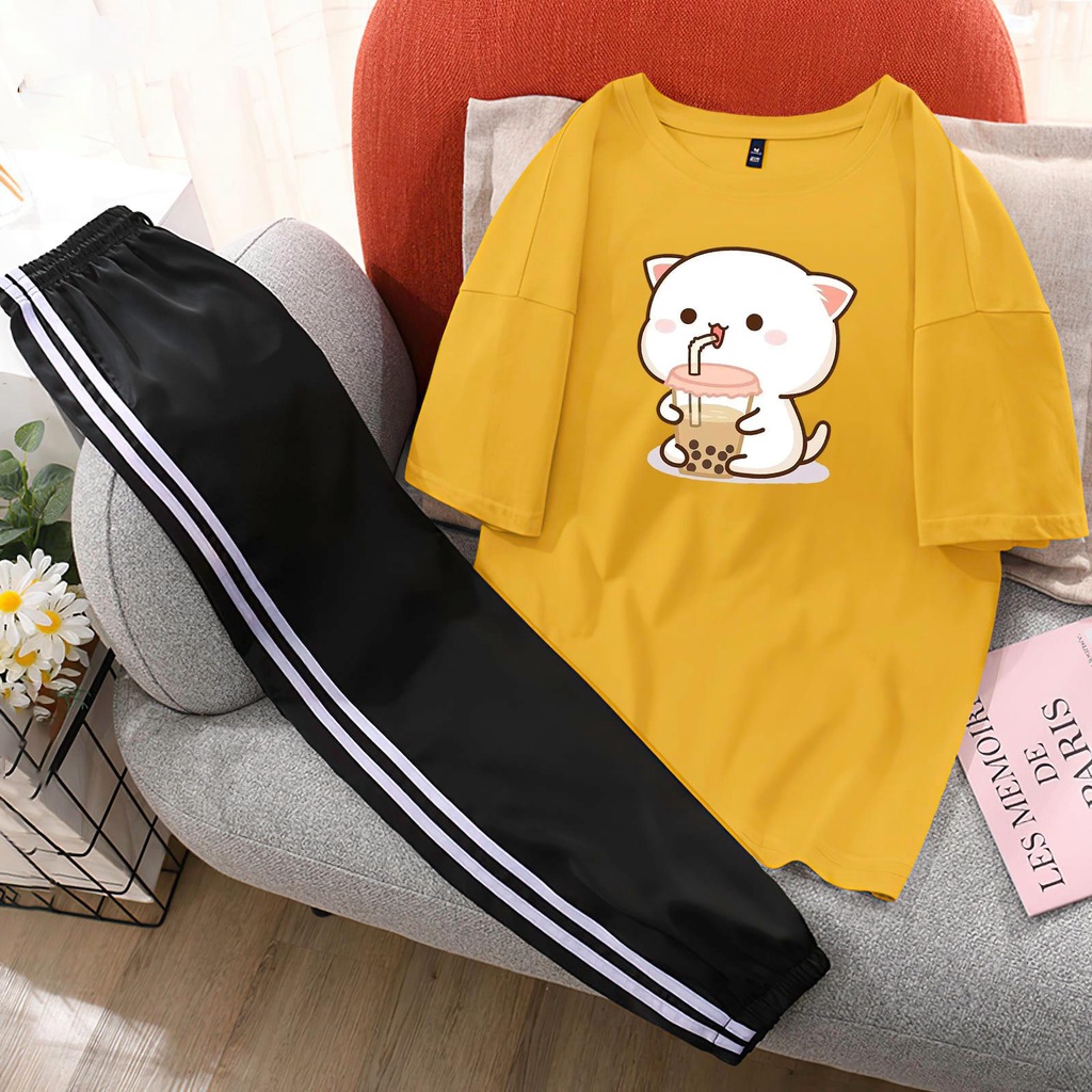 [ MÃ 02] BỘ XINH MẶC Ở NHÀ COTTON THOÁNG MÁT QUẦN THỂ THAO