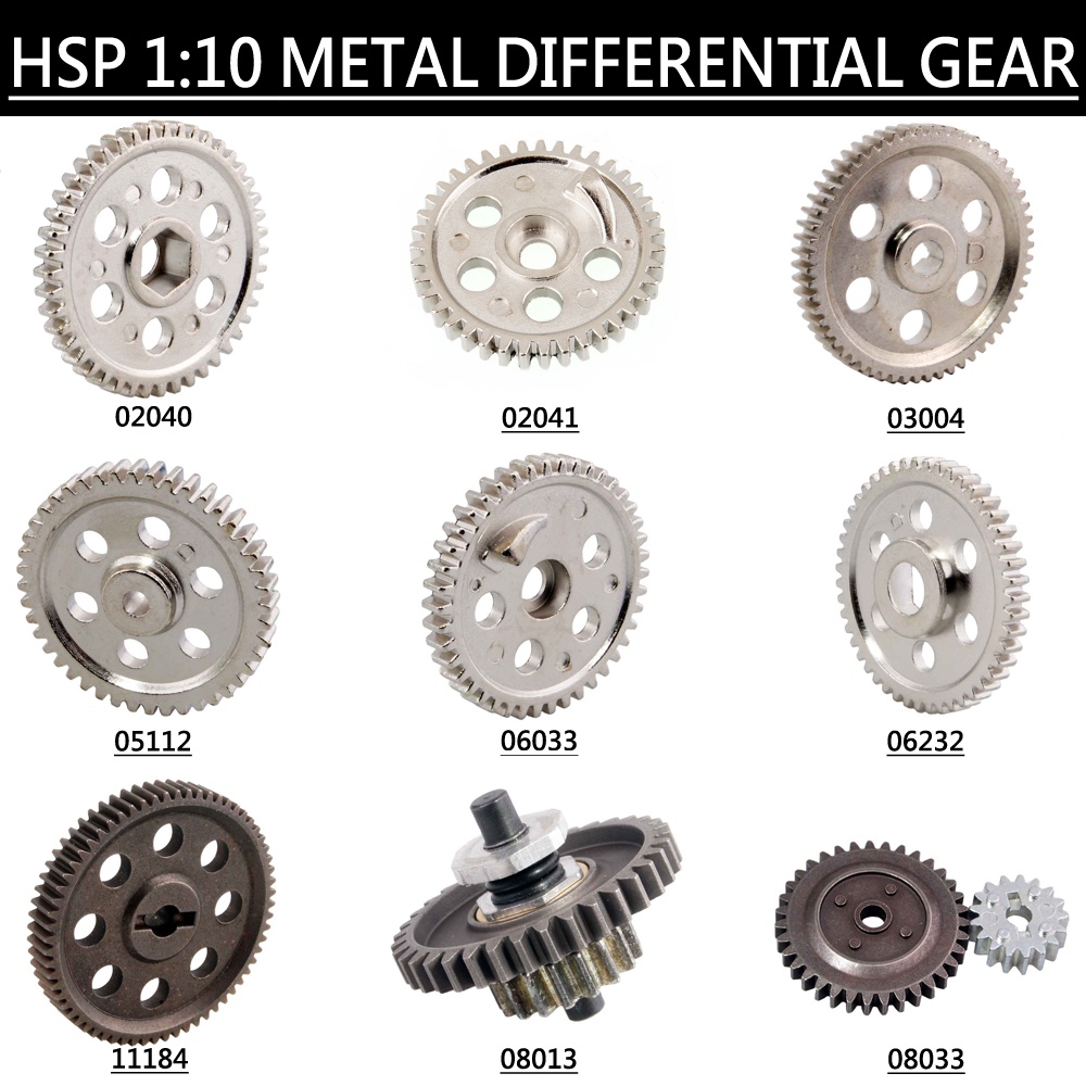 Bánh răng vi sai bằng kim loại cho mô hình xe tải / xe hơi HSP 1:10