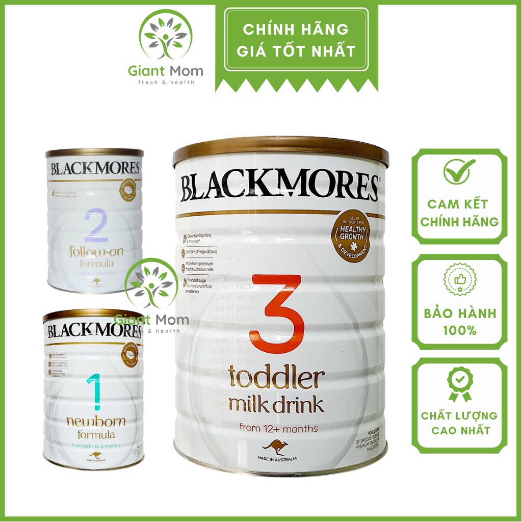 Sữa Blackmore Nội Địa Úc Giant Mom - Sữa Blackmore Úc Thơm Ngon Số 1 2 3 - 900gr Hàng Chính Hãng