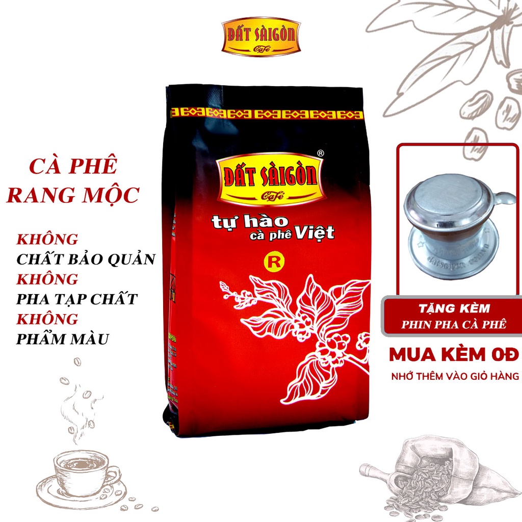 Cà phê Đất Sài Gòn Rang Xay R1 gói 500g