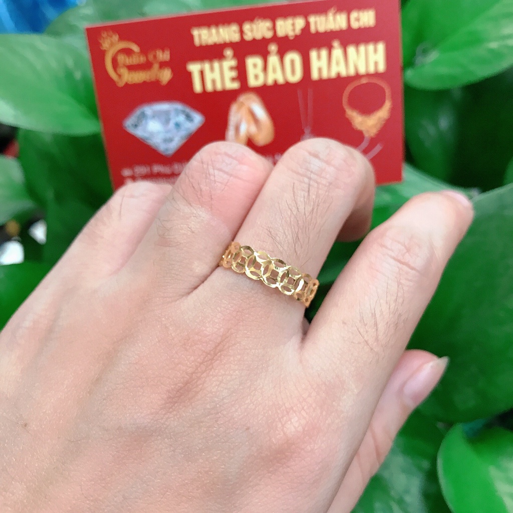 ⚡BẢO HÀNH⚡ Nhẫn Kim Tiền Cao Cấp Mang Lại May Mắn, Tài Lộc, Tặng Hộp Đựng Sang Trọng [ Nhẫn đôi đẹp]